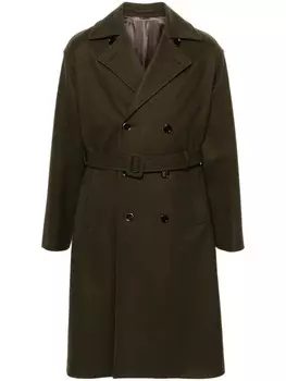 Lardini двубортное пальто, зеленый