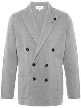 Lardini двубортный блейзер, серый