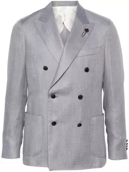 Lardini двубортный пиджак, серый