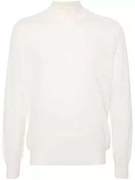 Lardini джемпер из натуральной шерсти тонкой вязки, белый