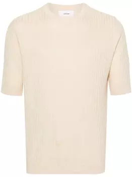 Lardini джемпер с короткими рукавами, нейтральный цвет