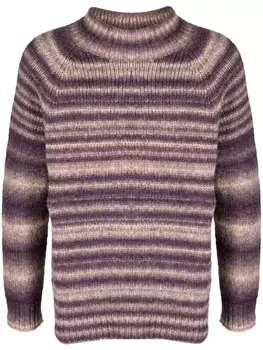 Lardini джемпер вязки интарсия, фиолетовый