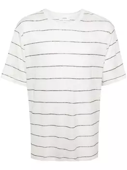 Lardini футболка тонкой вязки в полоску, белый