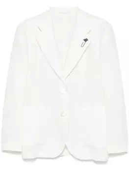 Lardini льняной пиджак, белый