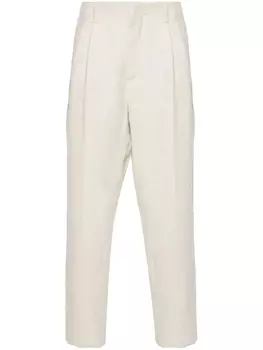 Lardini льняные зауженные брюки Eqatos, нейтральный