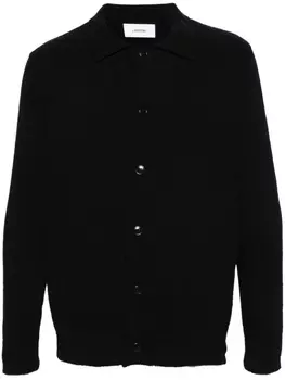 Lardini махровый кардиган, черный
