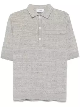 Lardini меланжевая рубашка поло, серый