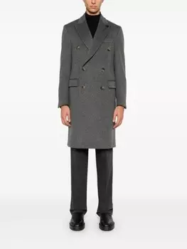 Lardini меланжевое пальто, серый