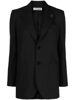 Lardini однобортный блейзер, черный