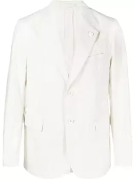 Lardini однобортный пиджак, белый