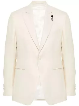 Lardini однобортный пиджак, нейтральный цвет