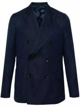 Lardini однобортный пиджак с заостренными лацканами, синий