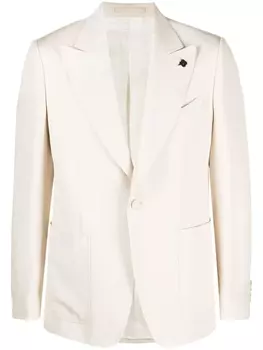 Lardini однобортный пиджак The Attitude, нейтральный цвет