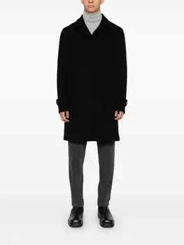 Lardini пальто с брошью, черный