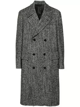 Lardini пальто с логотипом-зажимом, черный