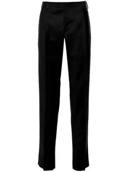 Lardini прямые брюки чинос, черный