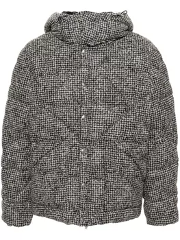 Lardini пуховик в клетку, черный