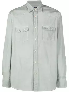 Lardini рубашка с длинными рукавами, зеленый