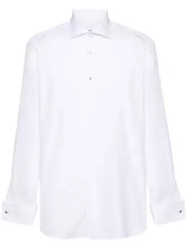 Lardini рубашка с манишкой, белый