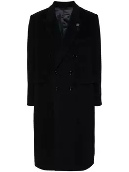 Lardini шерстяное пальто, черный
