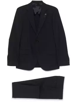 Lardini шерстяной костюм, синий