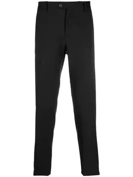 Lardini шерстяные брюки прямого кроя, черный