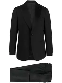 Lardini single-breasted suit, черный