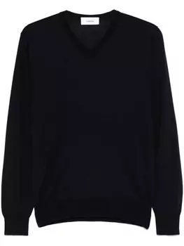 Lardini свитер тонкой вязки, синий