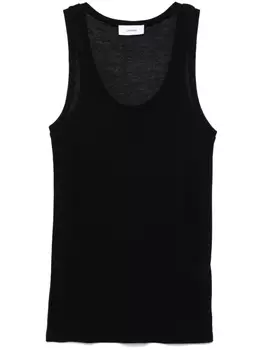 Lardini топ в рубчик, черный