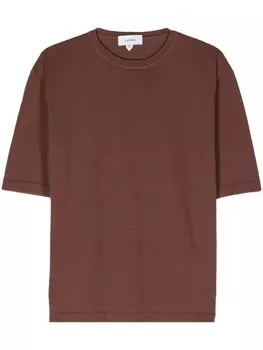Lardini трикотажная футболка в полоску, оранжевый