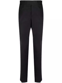 Lardini укороченные брюки строгого кроя, синий