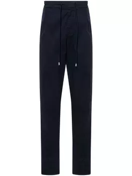 Lardini зауженные брюки с кулиской, синий