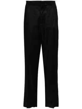 Lardini зауженные твиловые брюки, черный