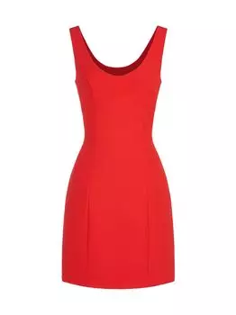 Лариса Миниплатье Halston, красный