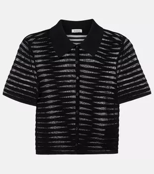 Ларкен полосатый топ Simkhai, черный