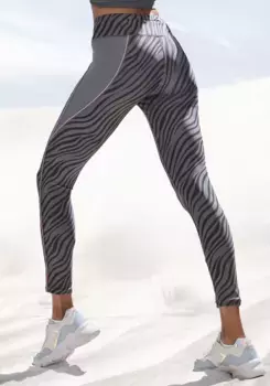 LASCANA ACTIVE leggings "- спортивные леггинсы ", с рисунком зебры, черный