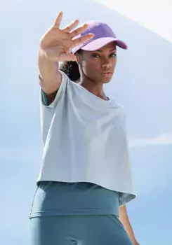 LASCANA ACTIVE Рубашка 2-в-1 "спортивная рубашка", зеленый