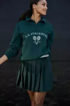 LASCANA ACTIVE теннисная юбка "Теннис" с брюками, зеленый