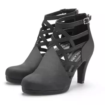 LASCANA ботильоны, ботинки, ботинки с вырезами VEGAN, черный