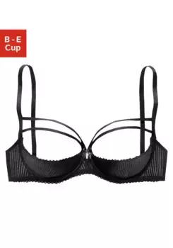 LASCANA Бюстгальтер Belle Affair, соблазнительный вид ленты, сексуальное нижнее белье, нижнее белье Lascana Belle Affaire, черный
