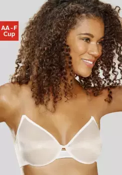 LASCANA Бюстгальтер-футболка, прозрачный, базовое нижнее белье, цвет Puder