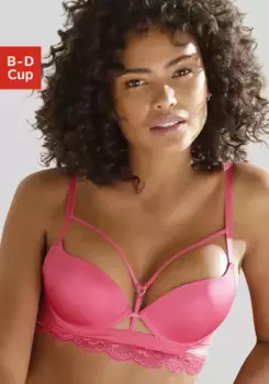 LASCANA Бюстгальтер-майка "Guilietta", с чашкой, сексуальное женское белье, розовый