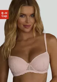 LASCANA Бюстгальтер с чашечками "Лучяна", из нежного кружева, нижнее белье, цвет Rose