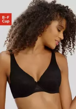 LASCANA Бюстгальтер с чашечками, на косточках, три варианта ношения, нижнее белье, черный