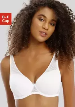 LASCANA Бюстгальтер с чашечками, на косточках, три варианта ношения, нижнее белье, белый