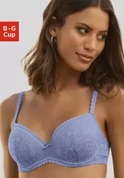 LASCANA бюстгальтер с чашечкой "Лучиана", фиолетовый