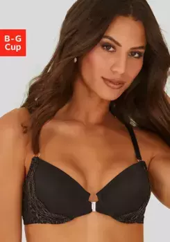 LASCANA Бюстгальтер с вырезом халтер, с практичной застежкой спереди, нижнее белье, бронзовый