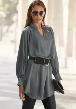 LASCANA длинная блузка, серый