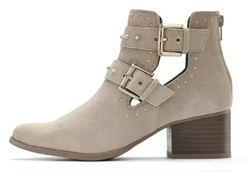 LASCANA ковбойские ботильоны, ковбойские сапоги, сапоги в стиле вестерн, ботильоны из кожи, цвет Sand