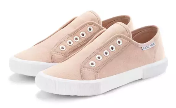 LASCANA кроссовки, тапочки, полуботинки, удобные для ношения, цвет Ros